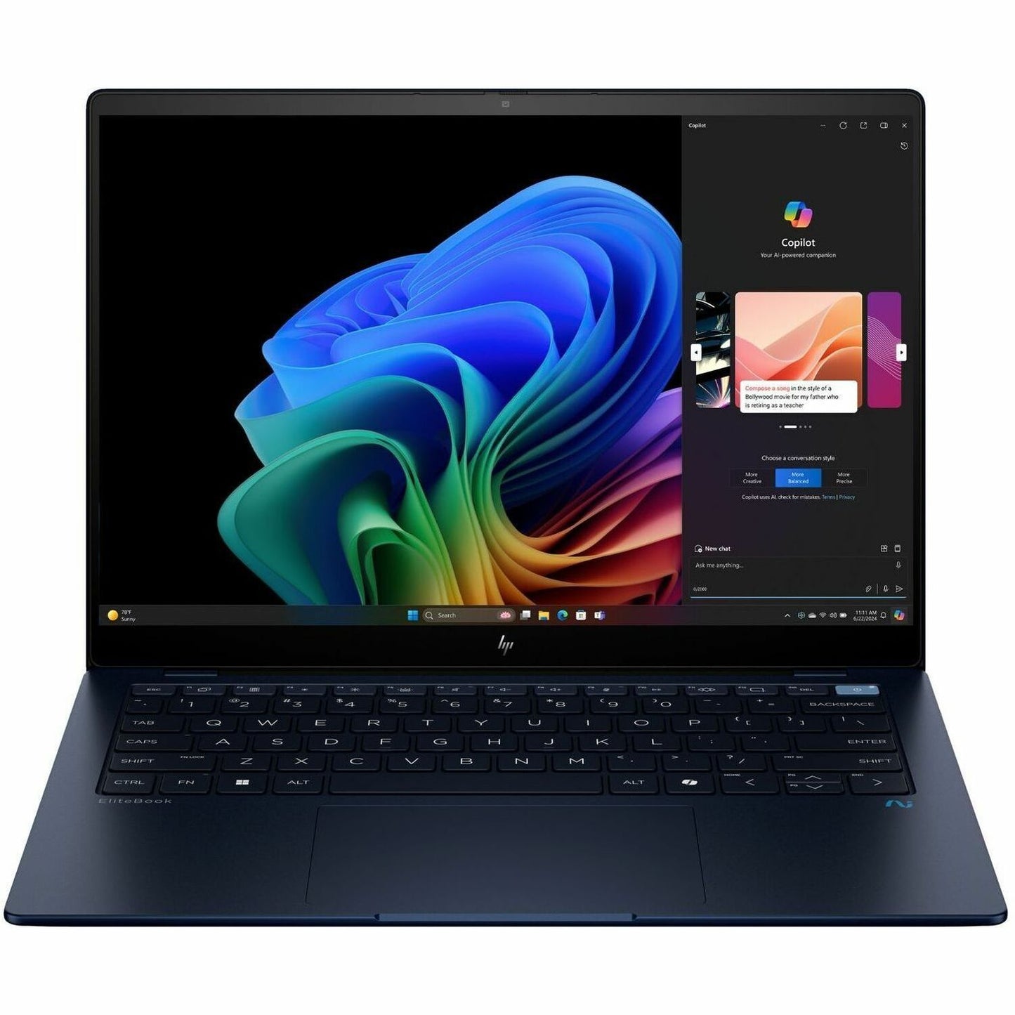Main Image for HP EliteBook Ultra 14 inch G1q Notebook AI PC, Touch screen, Win 11 Pro, Qualcomm Snapdragon, 16GB RAM, 512GB SSD, 2.2K