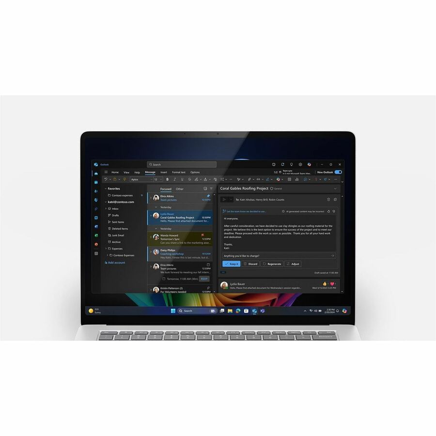 Alternate-Image3 Image for Microsoft Surface Laptop 7 15" Touchscreen Copilot+ PC Notebook - 120 Hz - Qualcomm Snapdragon X Elite X1E-80-100 - 16 GB - 512 GB SSD - English Keyboard - Platinum