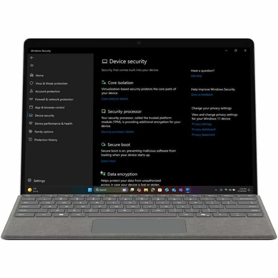 Alternate-Image4 Image for Microsoft Surface Pro 11 Copilot+ PC Tablet - 13" - Qualcomm Snapdragon X Elite - 32 GB - 1 TB SSD - Windows 11 Pro - Platinum