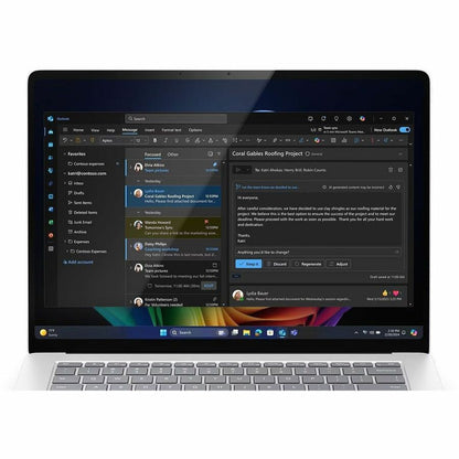 Alternate-Image2 Image for Microsoft Surface Laptop 7 15" Touchscreen Copilot+ PC Notebook - 120 Hz - Qualcomm Snapdragon X Elite - 16 GB - 256 GB SSD - English Keyboard - Platinum