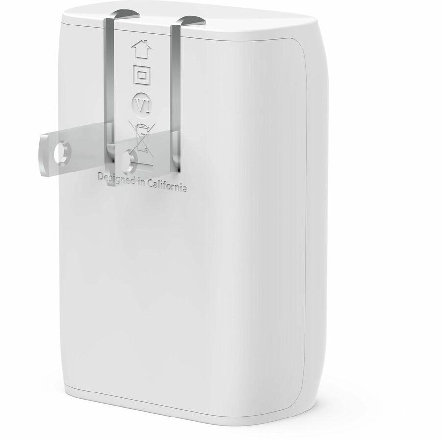 Alternate-Image4 Image for Belkin 30W Portable USB-C Wall Charger - 1xUSB-C (30W) - Fast Charge - Power Adapter - White