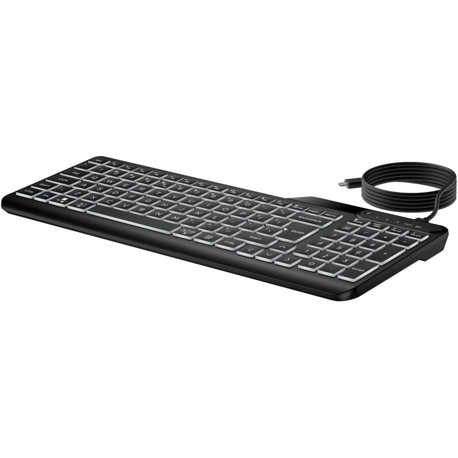 Left Image for HP 405 Multi-Device Backlit Wired Keyboard (7N7C1UT)