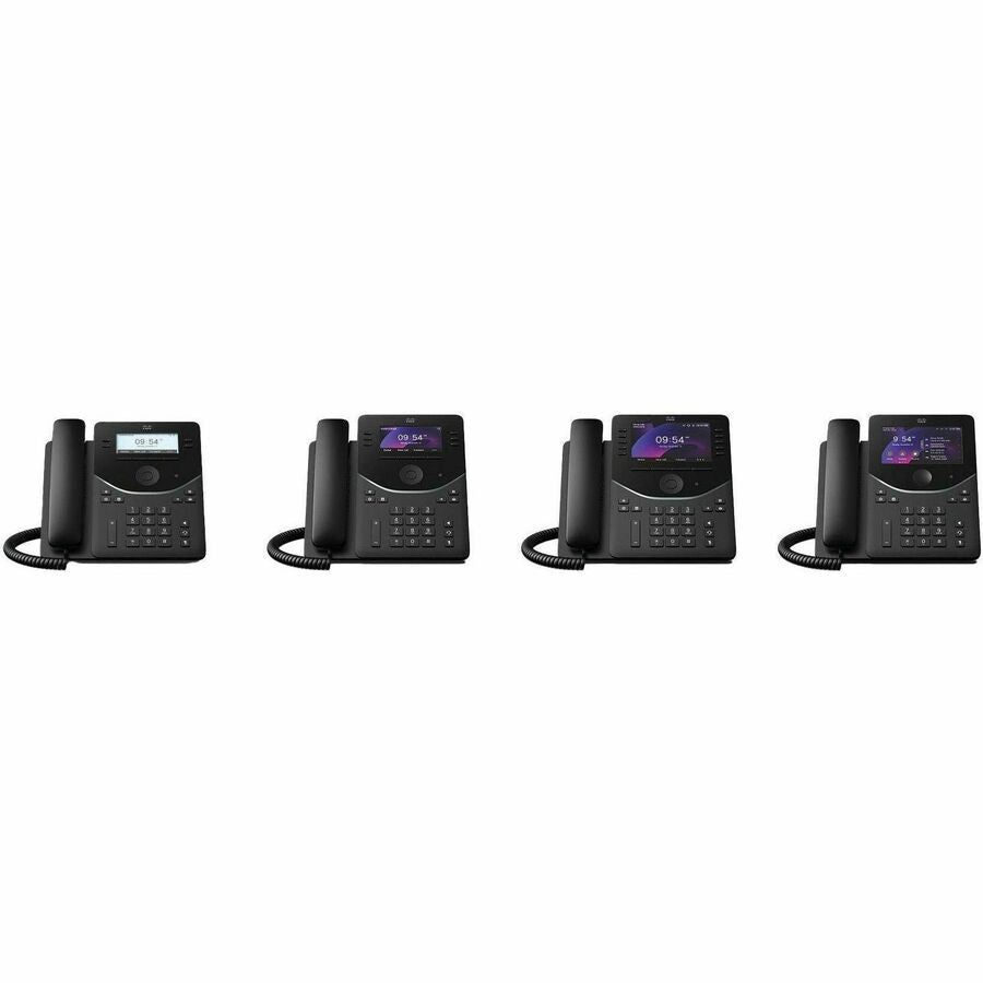 Alternate-Image1 Image for Cisco 9871 IP Phone - Corded - Corded/Cordless - Bluetooth, Wi-Fi - Desktop, Wall Mountable - Carbon Black