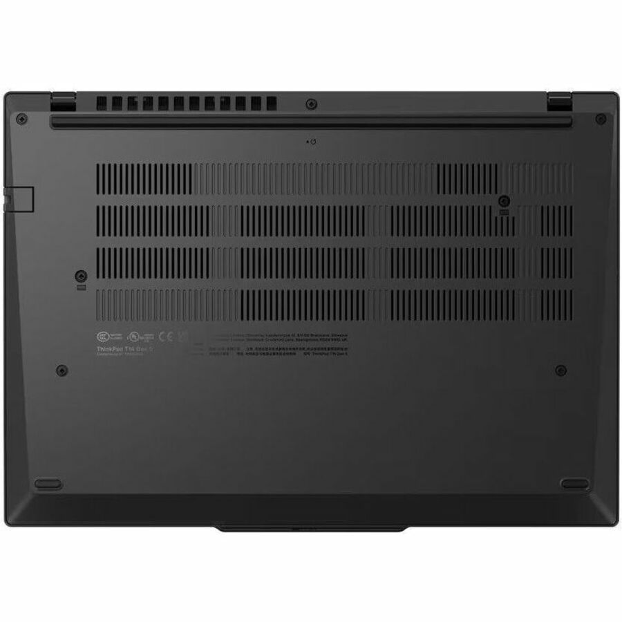 Bottom Image for Lenovo ThinkPad T14 Gen 5 21ML008NUS 14" Touchscreen Notebook - WUXGA - 60 Hz - Intel Core Ultra 7 165U - vPro Technology - 32 GB - 512 GB SSD - English Keyboard - Black