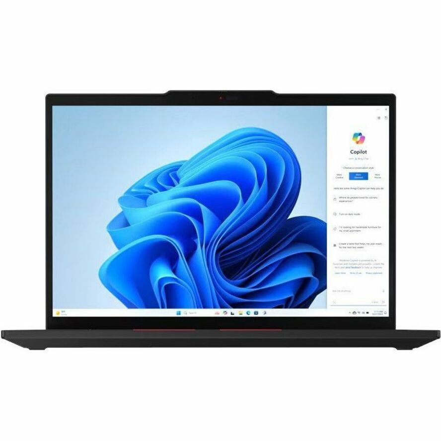 Front Image for Lenovo ThinkPad T14 Gen 5 21ML008NUS 14" Touchscreen Notebook - WUXGA - 60 Hz - Intel Core Ultra 7 165U - vPro Technology - 32 GB - 512 GB SSD - English Keyboard - Black