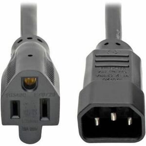 Main Image for Eaton Tripp Lite Series NEMA 5-15R to C14 Computer AC Power Cable - 13A, 125V, 16 AWG, 1 ft. (0.31 m), Black