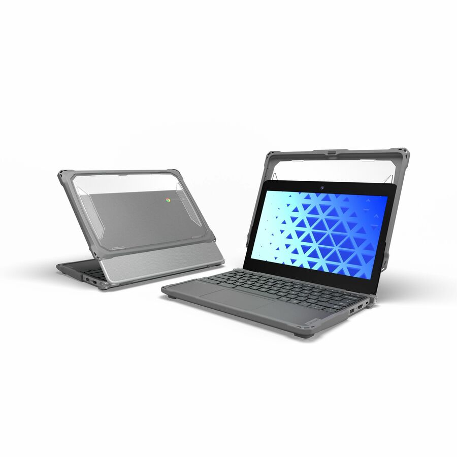 Alternate-Image2 Image for MAXCases Extreme Shell-F3 Chromebook Case for Asus CR/CZ/BR 1104 11.6" & 1204 12.2" Clamshell and 2-in-1 Models (Gray)