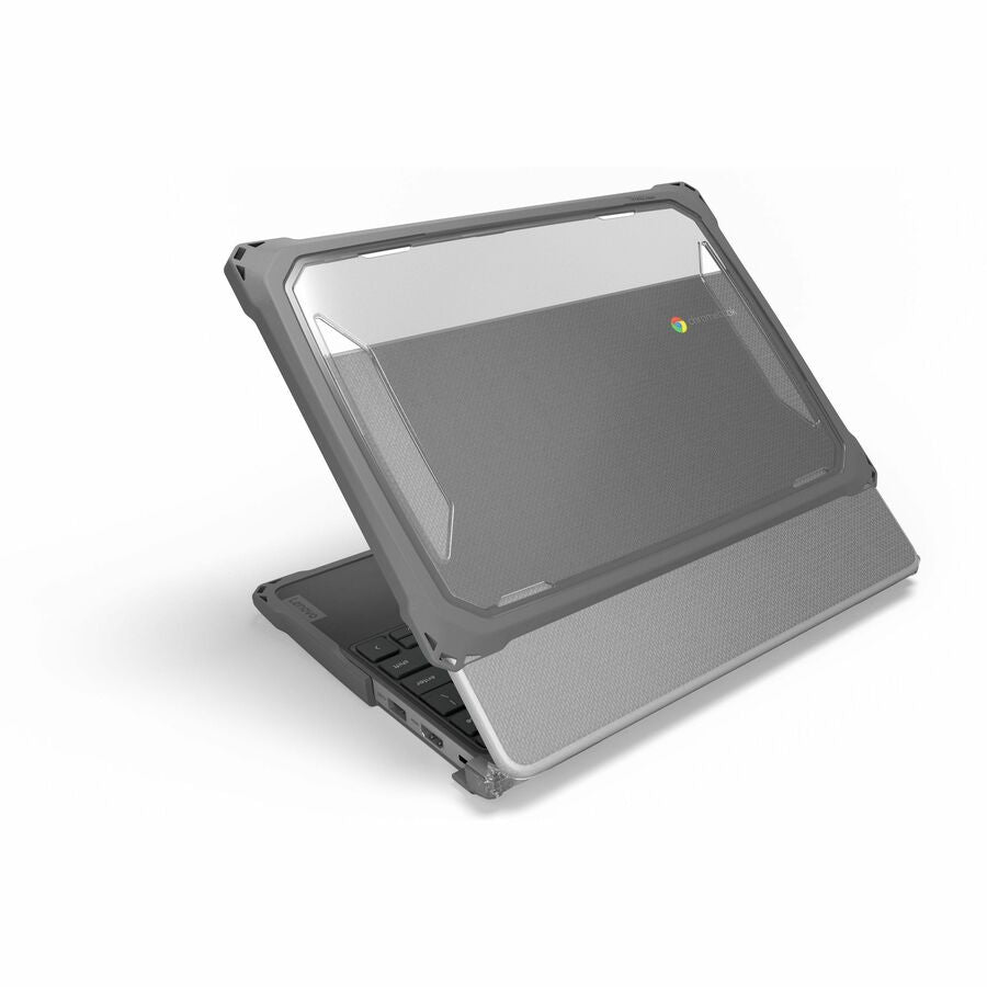 Top Image for MAXCases Extreme Shell-F3 Chromebook Case for Asus CR/CZ/BR 1104 11.6" & 1204 12.2" Clamshell and 2-in-1 Models (Gray)