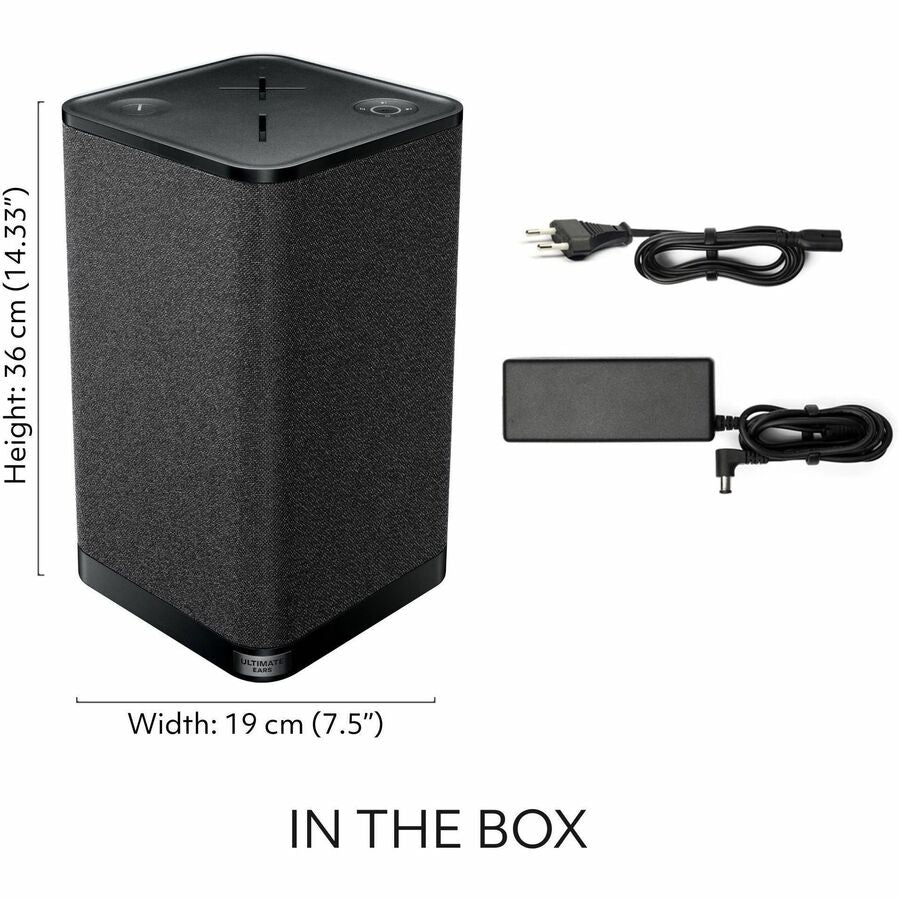 Alternate-Image6 Image for ULTIMATE EARS HYPERBOOM , Portable Wireless Bluetooth Speaker, Loud Speaker, Big Bass, Water resistant IPX4, 150 ft range-Black