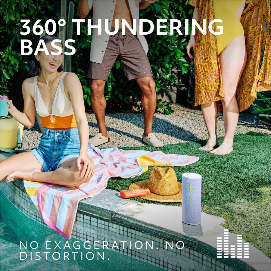 Alternate-Image1 Image for Ultimate Ears MEGABOOM 4 Portable Waterproof Bluetooth Speaker With Powerful 360-Degree Sound and Thundering Bass, Floating Speaker With 20-Hour Battery and 147ft (45m) Range, Lilac