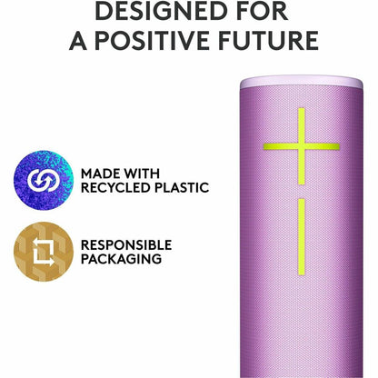 Alternate-Image5 Image for Ultimate Ears MEGABOOM 4 Portable Waterproof Bluetooth Speaker With Powerful 360-Degree Sound and Thundering Bass, Floating Speaker With 20-Hour Battery and 147ft (45m) Range, Lilac