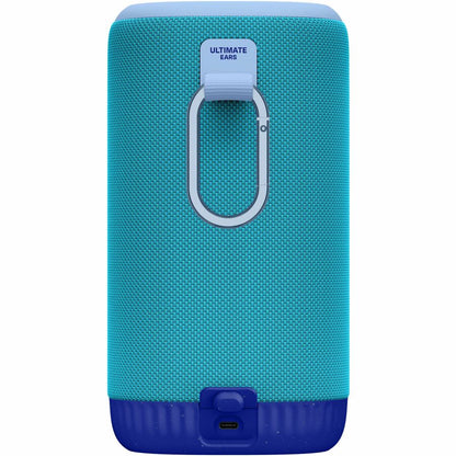 Rear Image for ULTIMATE EARS EVERBOOM Wireless Bluetooth Portable Speaker, Big Bass and Immersive 360-Degree Sound, Floatable Waterproof Speaker IP67, up to 20-Hour Battery and 180 ft (55 m) Range, Blue