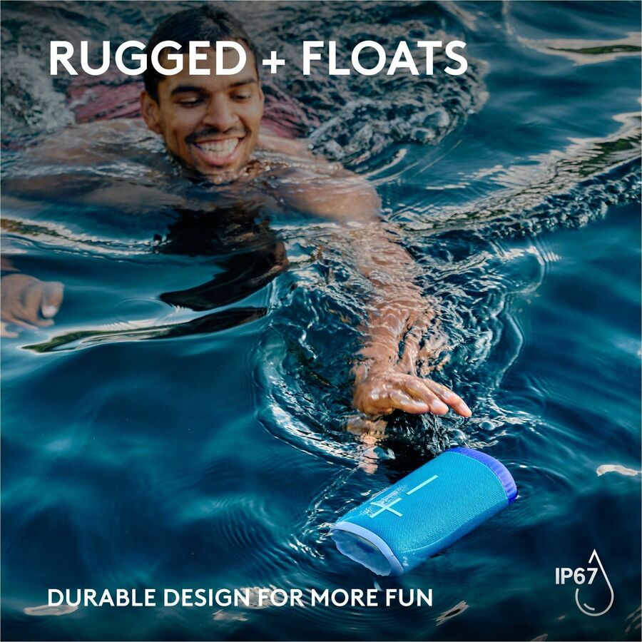 Alternate-Image4 Image for ULTIMATE EARS EVERBOOM Wireless Bluetooth Portable Speaker, Big Bass and Immersive 360-Degree Sound, Floatable Waterproof Speaker IP67, up to 20-Hour Battery and 180 ft (55 m) Range, Blue