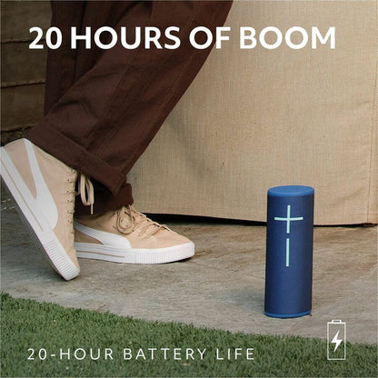 Alternate-Image2 Image for Ultimate Ears MEGABOOM 4 Portable Waterproof Bluetooth Speaker With Powerful 360-Degree Sound and Thundering Bass, Floating Speaker With 20-Hour Battery and 147ft (45m) Range, Blue