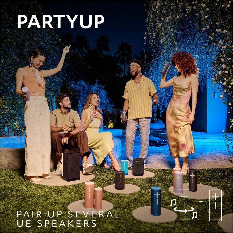 Alternate-Image6 Image for Ultimate Ears MEGABOOM 4 Portable Waterproof Bluetooth Speaker With Powerful 360-Degree Sound and Thundering Bass, Floating Speaker With 20-Hour Battery and 147ft (45m) Range, Red