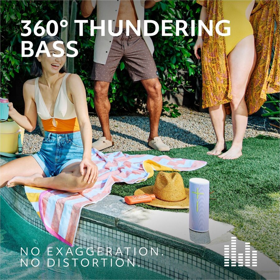 Alternate-Image1 Image for Ultimate Ears MEGABOOM 4 Portable Waterproof Bluetooth Speaker With Powerful 360-Degree Sound and Thundering Bass, Floating Speaker With 20-Hour Battery and 147ft (45m) Range, Black