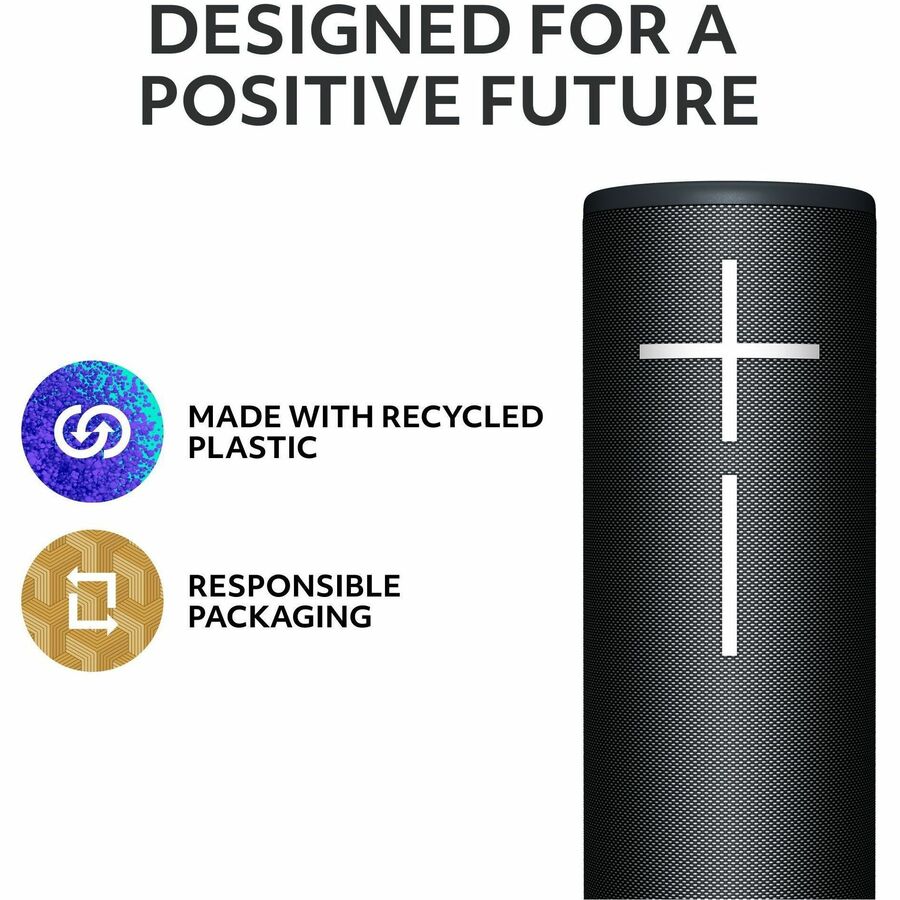 Alternate-Image5 Image for Ultimate Ears MEGABOOM 4 Portable Waterproof Bluetooth Speaker With Powerful 360-Degree Sound and Thundering Bass, Floating Speaker With 20-Hour Battery and 147ft (45m) Range, Black