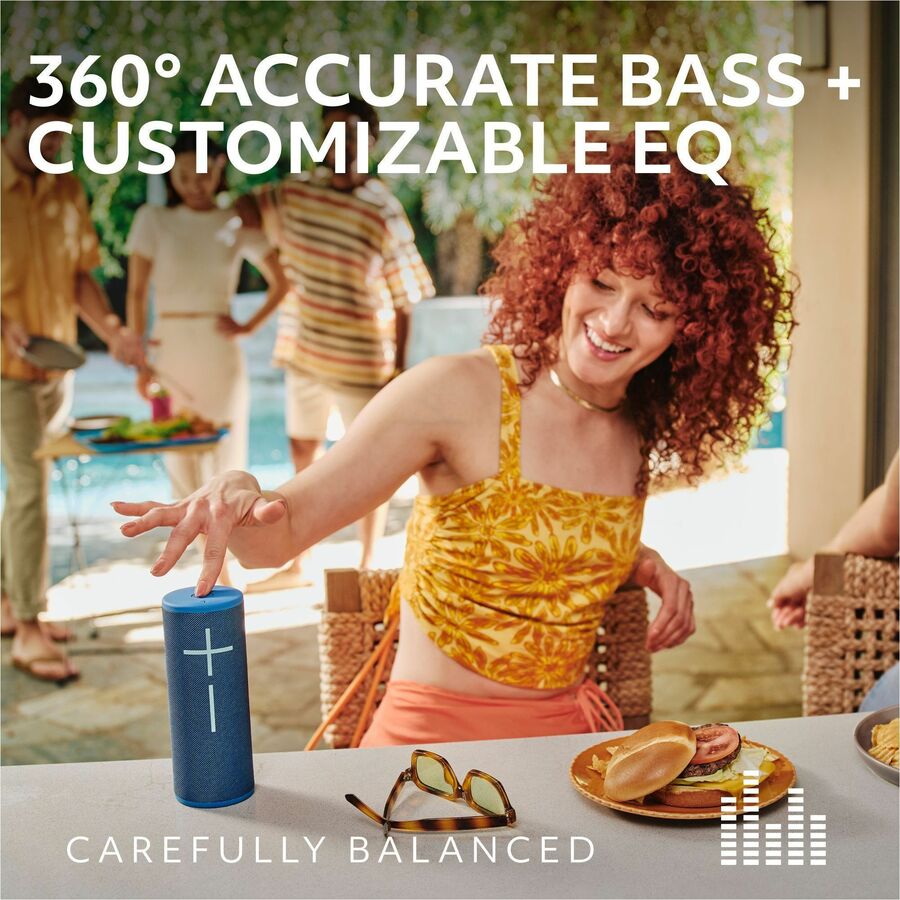 Alternate-Image1 Image for Ultimate Ears BOOM 4 Portable Waterproof Bluetooth Speaker With 360-Degree, Bold, Immersive, Crystal-Clear Sound, Floating Speaker With 15-Hour Battery and 147ft (45m) Range, Blue