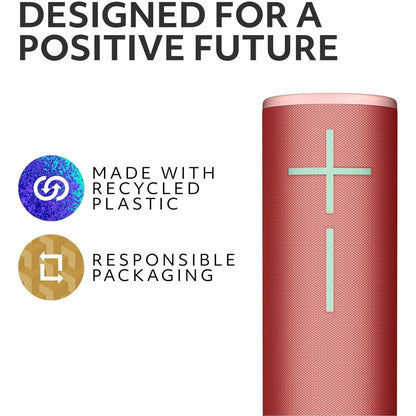 Alternate-Image6 Image for Ultimate Ears BOOM 4 Portable Waterproof Bluetooth Speaker With 360-Degree, Bold, Immersive, Crystal-Clear Sound, Floating Speaker With 15-Hour Battery and 147ft (45m) Range, Red