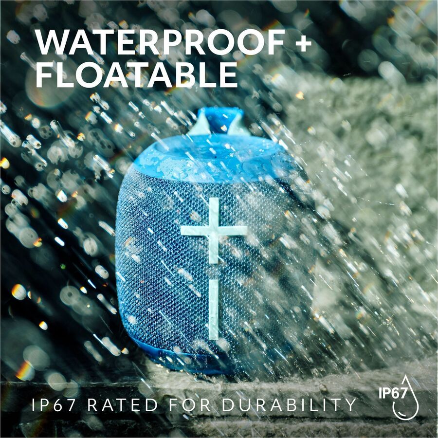 Alternate-Image7 Image for Ultimate Ears WONDERBOOM 4 Portable Waterproof Bluetooth Speaker With Big Bass and 360-Degree Sound, Dustproof Floating Speaker With 131ft (40m) Range, Black