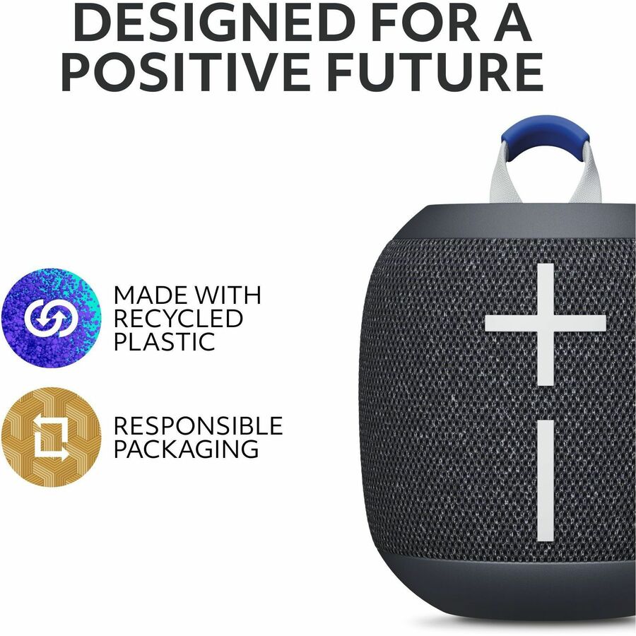 Alternate-Image5 Image for Ultimate Ears WONDERBOOM 4 Portable Waterproof Bluetooth Speaker With Big Bass and 360-Degree Sound, Dustproof Floating Speaker With 131ft (40m) Range, Black