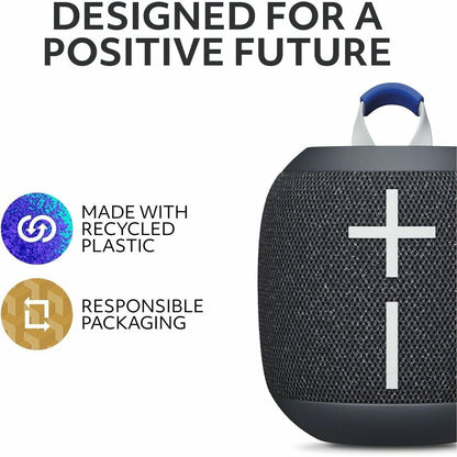 Alternate-Image5 Image for Ultimate Ears WONDERBOOM 4 Portable Waterproof Bluetooth Speaker With Big Bass and 360-Degree Sound, Dustproof Floating Speaker With 131ft (40m) Range, Black