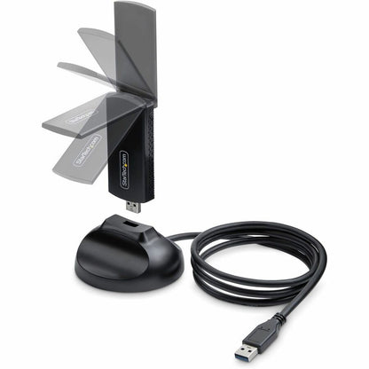 Alternate-Image1 Image for StarTech.com Wi-Fi 6E USB Adapter/Dongle, For Desktop/Laptop PC, Wireless NIC Up To 2402Mbps, WiFi 2.4/5/6GHz Network, 802.11ax