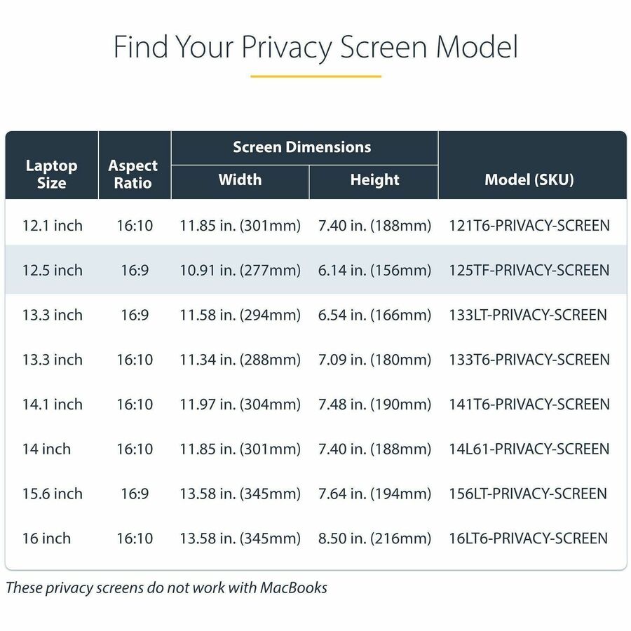 Alternate-Image6 Image for StarTech 12.5-inch 16:9 Flip-Up Privacy Screen with Touch, Anti-Glare Blue Light Filter, Laptop Monitor Screen Protector