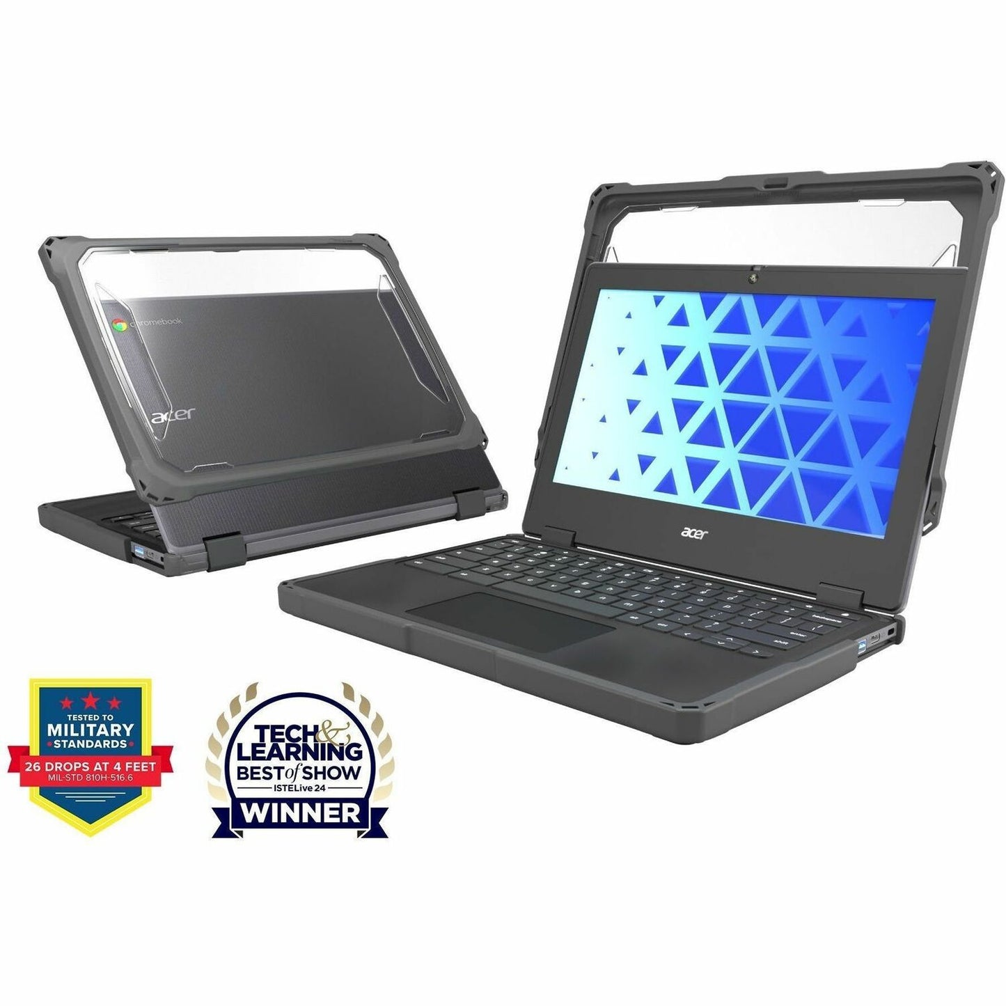 Main Image for MAXCases Extreme Shell-F for Acer C736 Clamshell Chromebook 11" (Gray) New/Updated