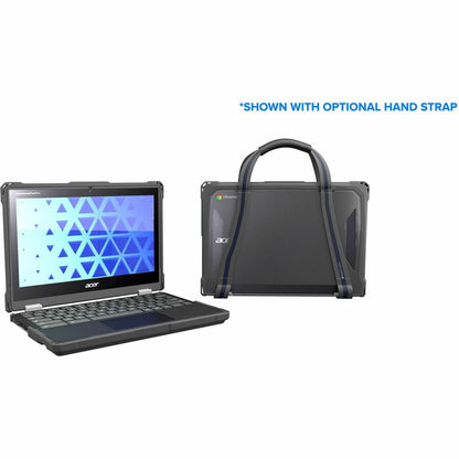 Alternate-Image7 Image for MAXCases Extreme Shell-F for Acer R756TN (Spin 511) & R753T/R753TN & R722T (Spin 311) Chromebook 11.6" (Gray/Clear)