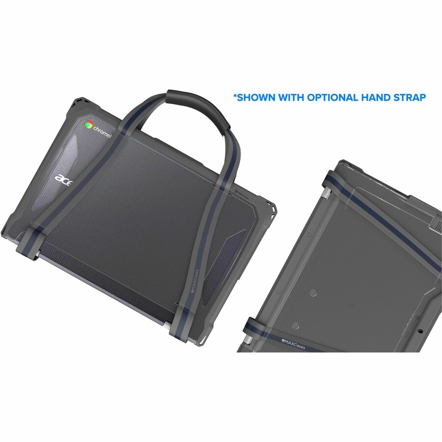 Alternate-Image3 Image for MAXCases Extreme Shell-F for Acer R756TN (Spin 511) & R753T/R753TN & R722T (Spin 311) Chromebook 11.6" (Gray/Clear)