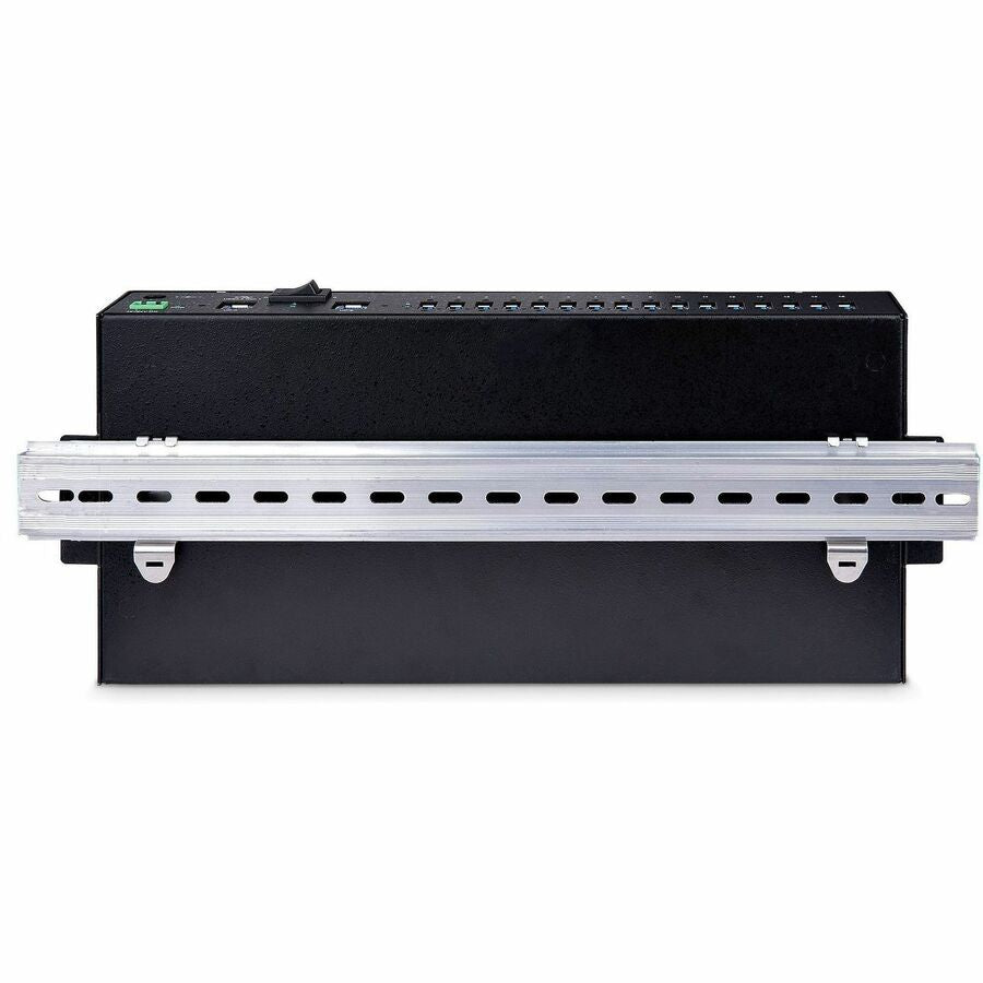 Alternate-Image5 Image for StarTech 16-Port Industrial USB 5Gbps Hub with Power Adapter, Mountable, Terminal Block Power, USB Charging, Dual-Host Hub/Switch, TAA