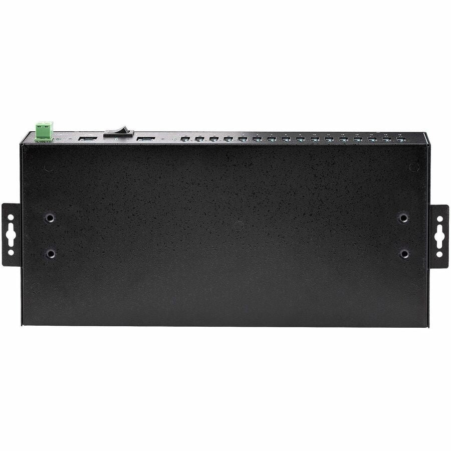 Alternate-Image4 Image for StarTech 16-Port Industrial USB 5Gbps Hub with Power Adapter, Mountable, Terminal Block Power, USB Charging, Dual-Host Hub/Switch, TAA