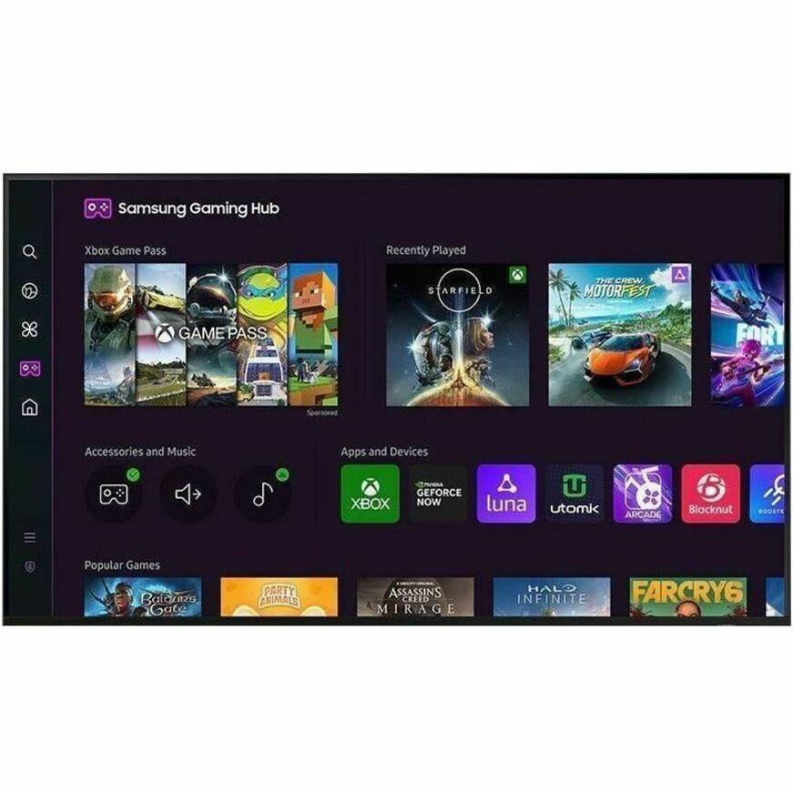 Alternate-Image2 Image for Samsung Q70D QN65Q70DAF 64.5" Smart LED-LCD TV 2024 - 4K UHDTV - High Dynamic Range (HDR) - Black