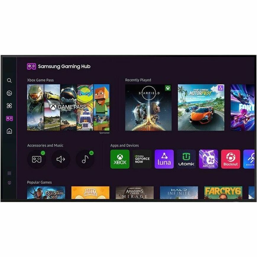 Alternate-Image2 Image for Samsung Q70D QN55Q70DAF 54.6" Smart LED-LCD TV 2024 - 4K UHDTV - High Dynamic Range (HDR) - Black