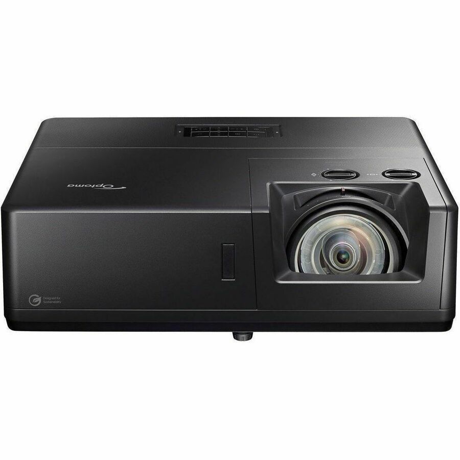 Front Image for Optoma ZU507TST 3D Short Throw DLP Projector - 16:10 - Wall Mountable - Black