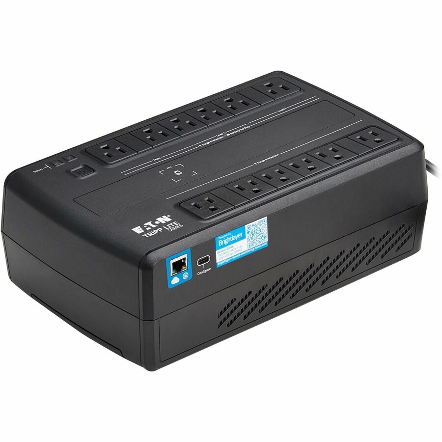 Right Image for Eaton Tripp Lite Series 750VA 450W 120V Line-Interactive Cloud-Connected UPS with Remote Monitoring, 12 NEMA 5-15R Outlets (6 Surge + 6 Surge and Battery Backup), 5-15P Plug, Desktop
