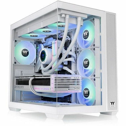 Alternate-Image7 Image for Thermaltake View 380 TG ARGB Snow Mid Tower Chassis