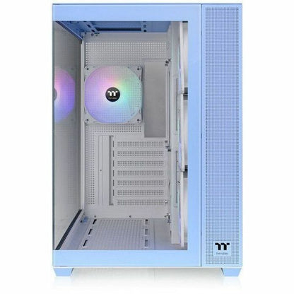 Front Image for Thermaltake View 380 TG ARGB Hydrangea Blue Mid Tower Chassis