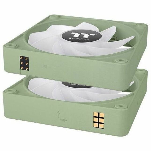 Alternate-Image3 Image for Thermaltake CT120 EX Reverse ARGB Sync PC Cooling Fan Matcha Green (3-Fan Pack) - 3 Pack