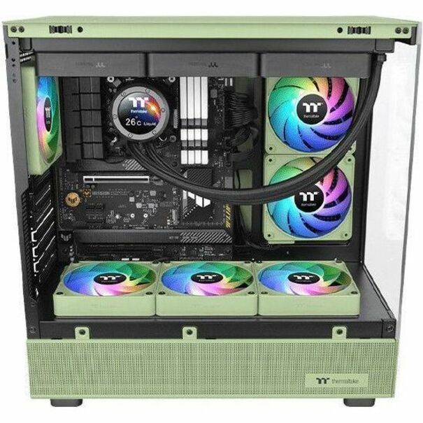 Alternate-Image2 Image for Thermaltake CT140 EX Reverse ARGB Sync PC Cooling Fan Matcha Green (3-Fan Pack) - 3 Pack