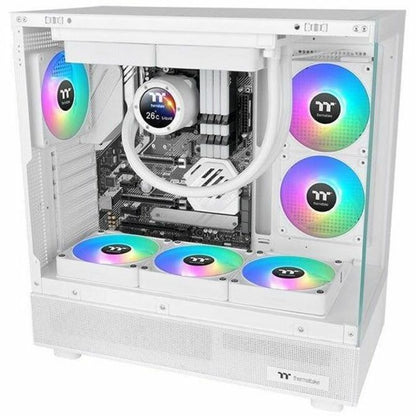 Alternate-Image4 Image for Thermaltake CT140 EX Reverse ARGB Sync PC Cooling Fan White (3-Fan Pack) - 3 Pack