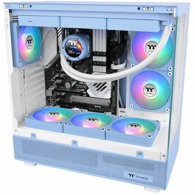 Alternate-Image6 Image for Thermaltake CT120 EX Reverse ARGB Sync PC Cooling Fan Hydrangea Blue (3-Fan Pack) - 3 Pack