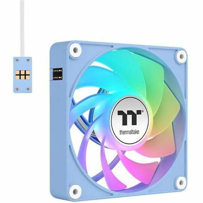 Alternate-Image3 Image for Thermaltake CT120 EX Reverse ARGB Sync PC Cooling Fan Hydrangea Blue (3-Fan Pack) - 3 Pack