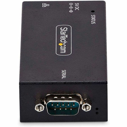 Rear Image for StarTech.com 1-Port Serial to Ethernet Adapter, IP Serial Device Server For Remote RS232 Devices, Wall/DIN Rail Mount, LAN To DB9 Converter