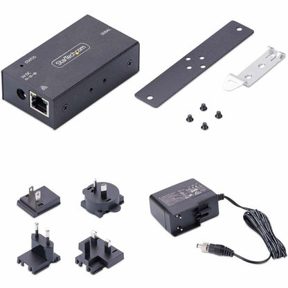 Alternate-Image2 Image for StarTech.com 1-Port Serial to Ethernet Adapter, IP Serial Device Server For Remote RS232 Devices, Wall/DIN Rail Mount, LAN To DB9 Converter