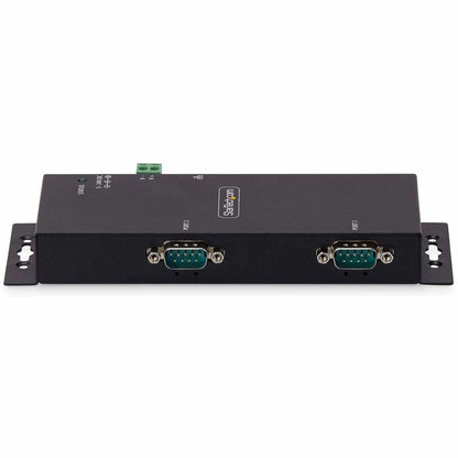 Alternate-Image2 Image for StarTech.com 2-Port Serial to Ethernet Adapter, IP Serial Device Server For Remote RS232 Devices, Wall/DIN Rail Mount, LAN To DB9 Converter