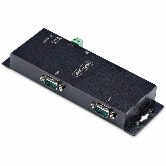 Main Image for StarTech.com 2-Port Serial to Ethernet Adapter, IP Serial Device Server For Remote RS232 Devices, Wall/DIN Rail Mount, LAN To DB9 Converter