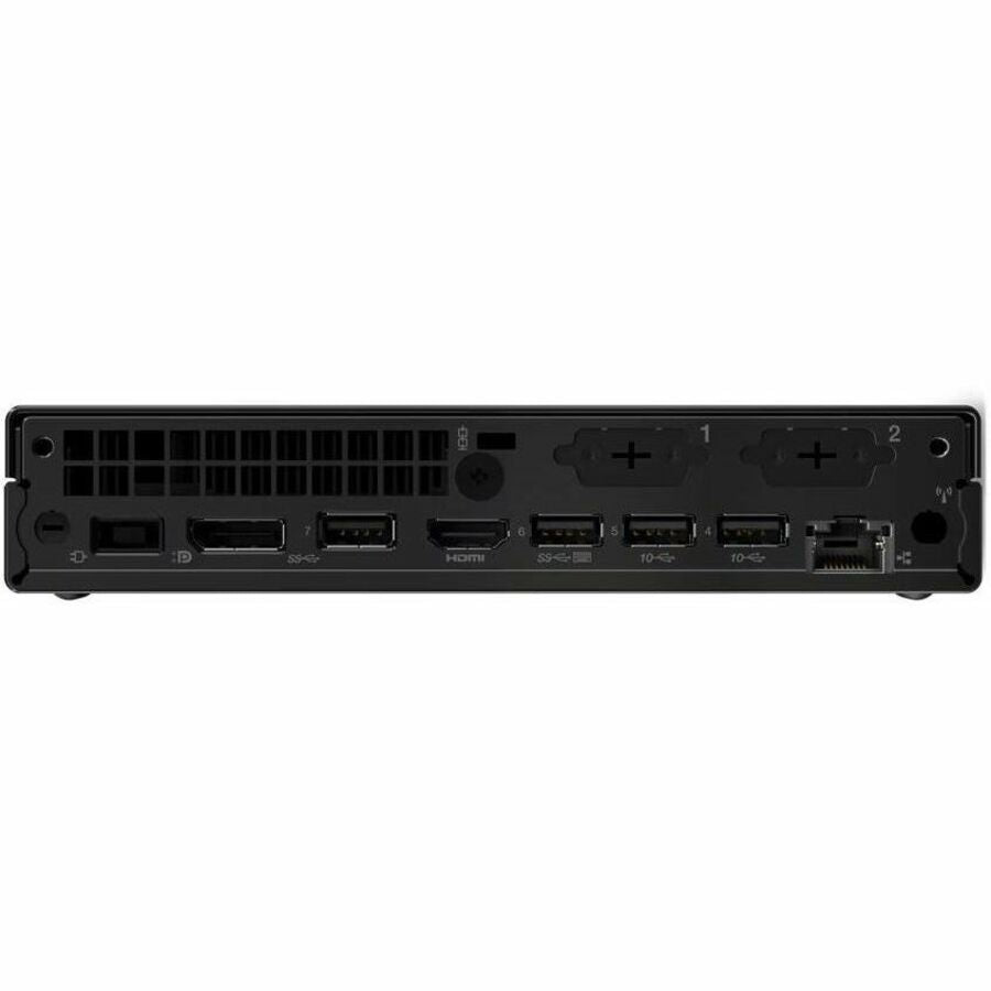 Rear Image for Lenovo ThinkCentre M90q Gen 5 12TH000EUS Desktop Computer - Intel Core i5 14th Gen i5-14500 - vPro Technology - 16 GB - 512 GB SSD - Tiny - Black
