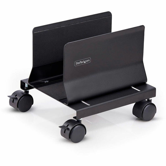 Main Image for StarTech.com Computer Tower Cart, Rolling CPU Caddy on Wheels, Max 46.3lb/21kg, Adjustable PC Case Mount, Floor Stand Dolly, Steel, TAA
